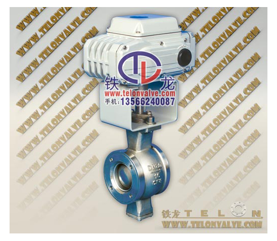 Electric V - type ball valve